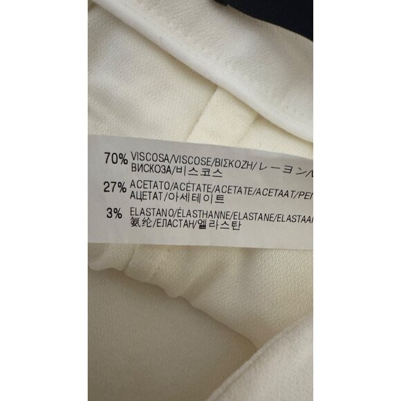 ZARA Large White Midi Skirt Back Slit 70% Viscose Blend Elegant & Versatile - Picture 12 of 13